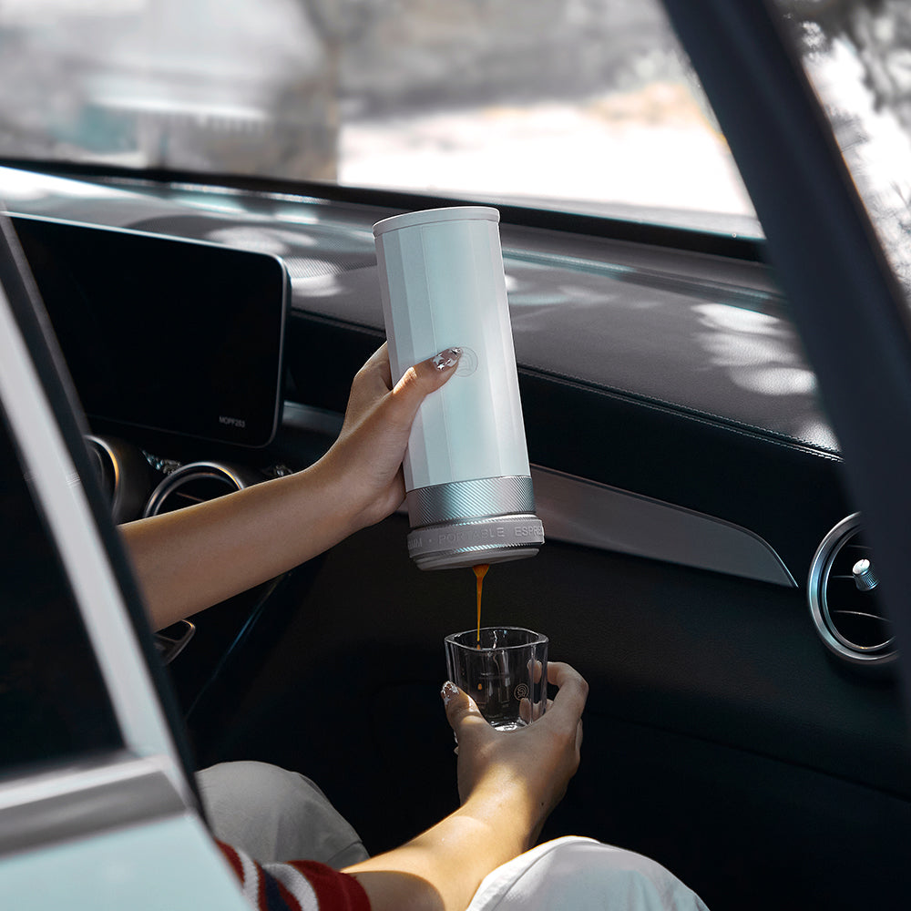 PORTABLE ESPRESSO MAKER-ELECTRIC HEATING FOR CAMPING & TRAVEL