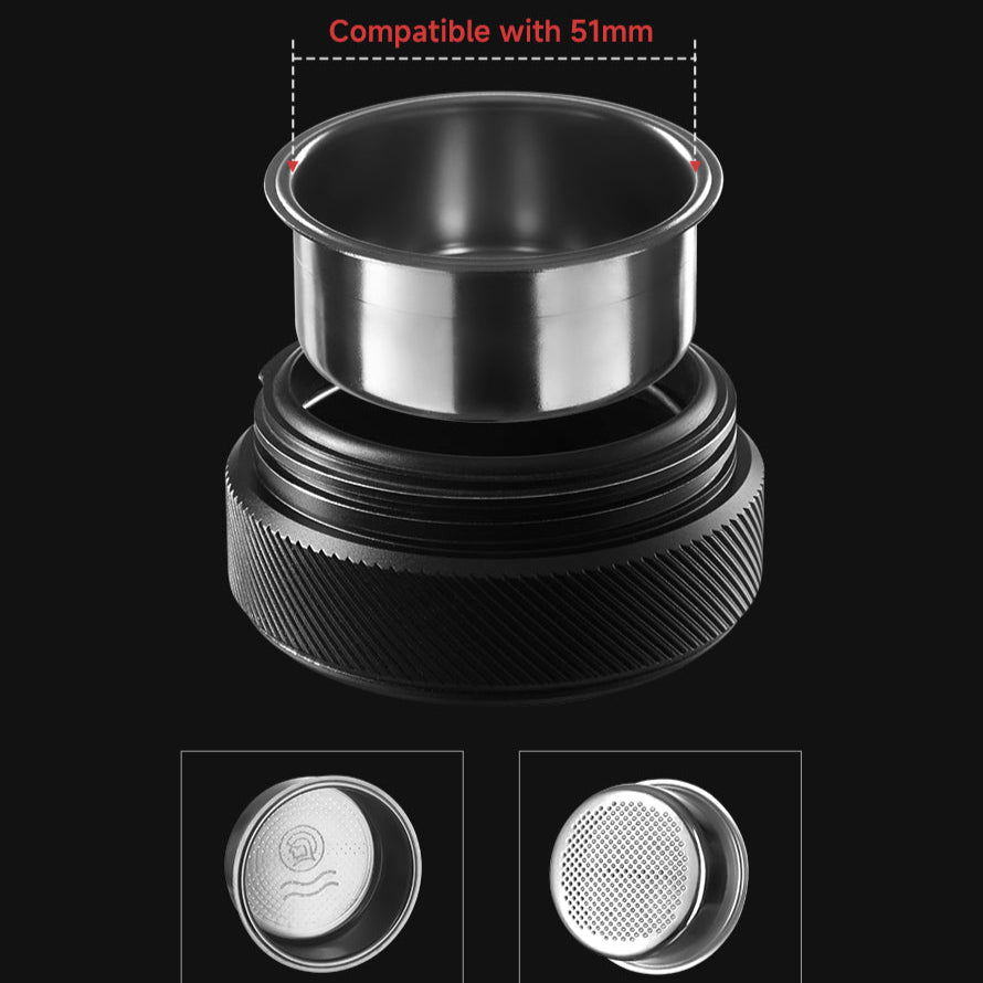 PORTABLE ESPRESSO MAKER-ELECTRIC HEATING FOR CAMPING & TRAVEL