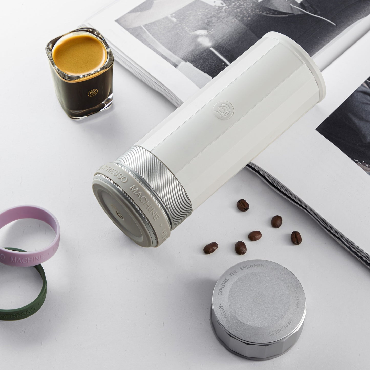 PORTABLE ESPRESSO MAKER-ELECTRIC HEATING FOR CAMPING & TRAVEL