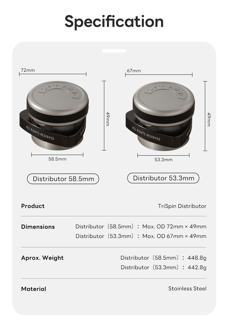 TriSpin Gravity Distributor