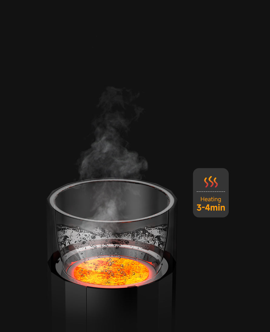 PORTABLE ESPRESSO MAKER-ELECTRIC HEATING FOR CAMPING & TRAVEL