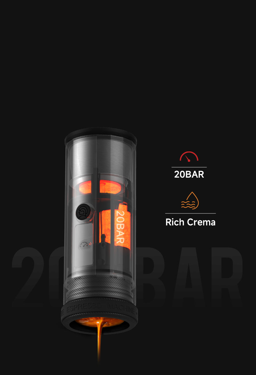 PORTABLE ESPRESSO MAKER-ELECTRIC HEATING FOR CAMPING & TRAVEL