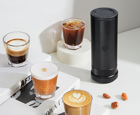 PORTABLE ESPRESSO MAKER-ELECTRIC HEATING FOR CAMPING & TRAVEL