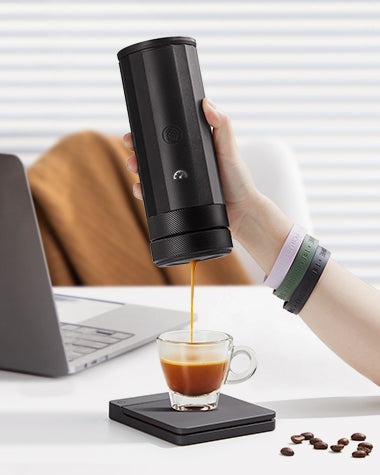 PORTABLE ESPRESSO MAKER-ELECTRIC HEATING FOR CAMPING & TRAVEL