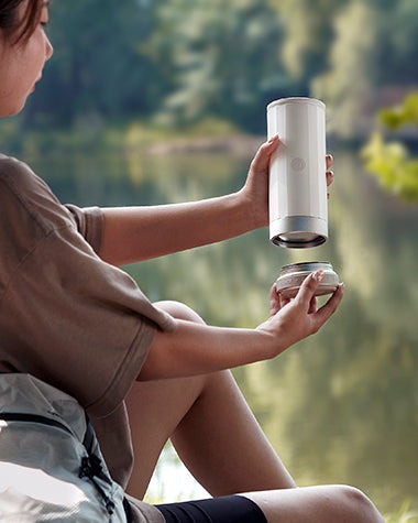 PORTABLE ESPRESSO MAKER-ELECTRIC HEATING FOR CAMPING & TRAVEL